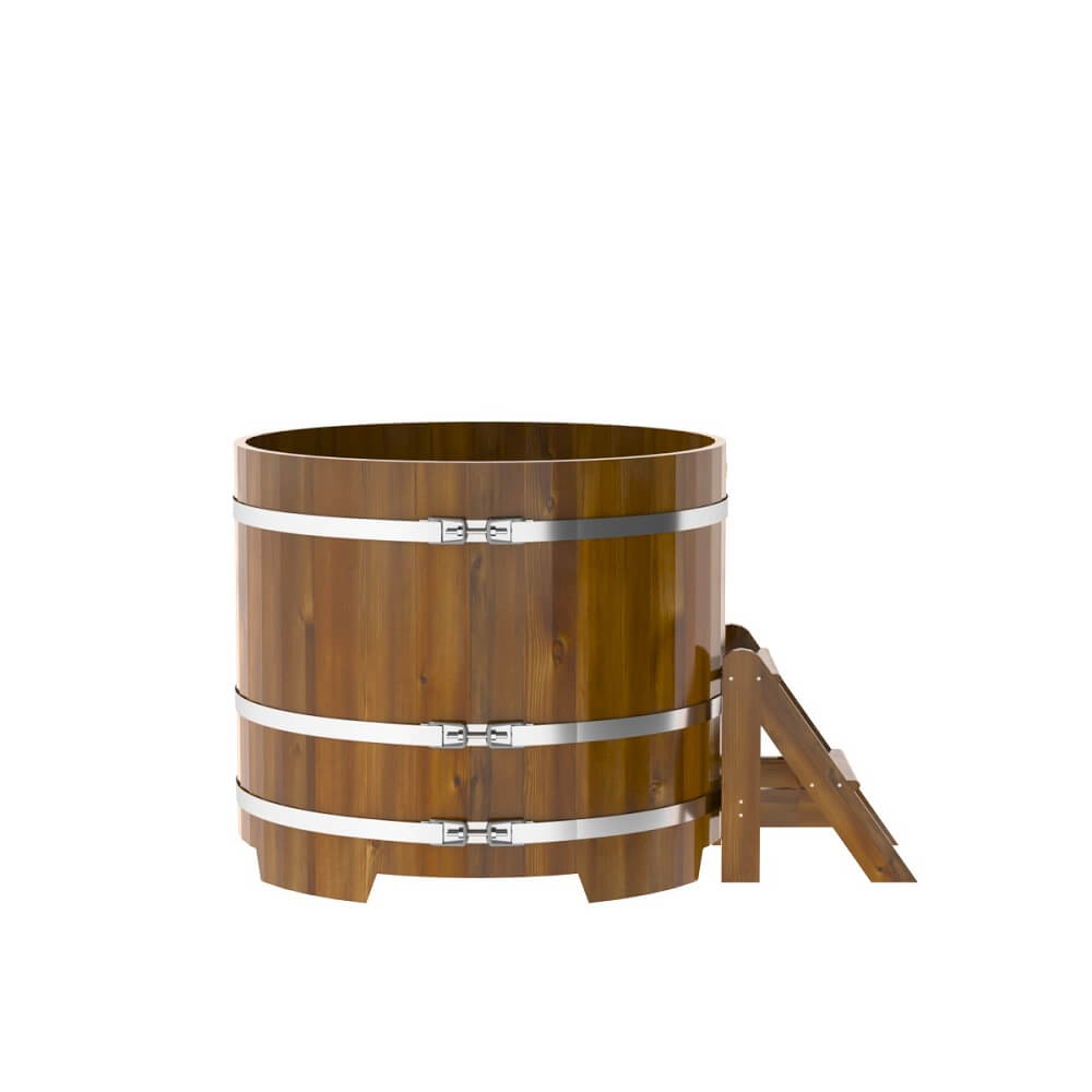 Купель круглая BentWood D=1,17 лиственница мореная рустик