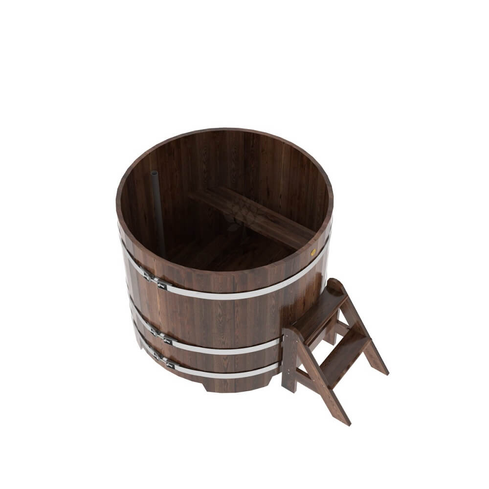 Купель круглая BentWood D=1,17 лиственница мореная премиум